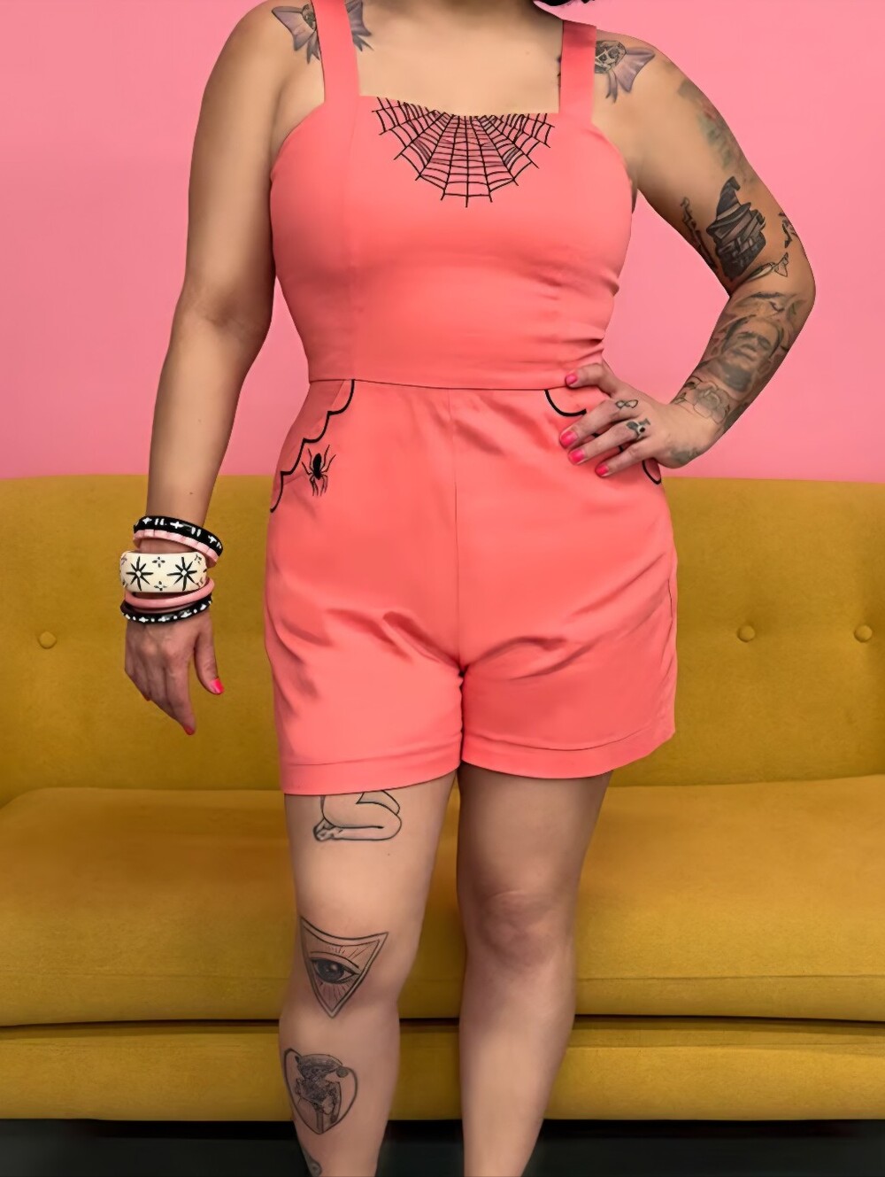 Halloween Pink Romper Jumpsuit Size XL